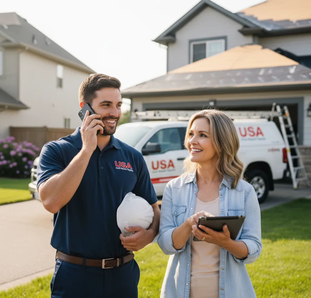 USA Roof Repair Experts customer support in Belle Plaine